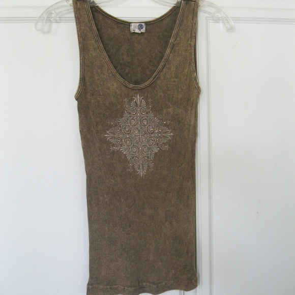 Three cotton tanks by One World, mix-colors, Sz S - Picture 4 of 8